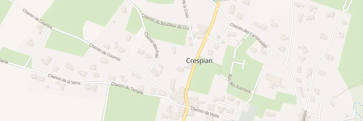 Plan du 773 Rte Departementale 6110 à Crespian