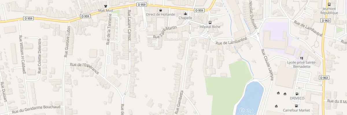 Plan du 67 Rue Gambetta à Jeumont