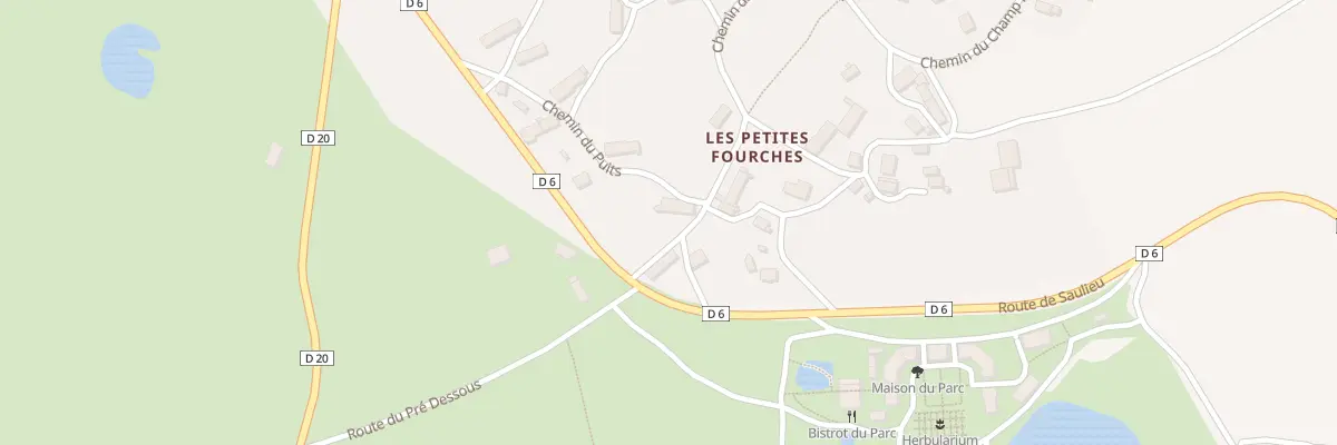 Plan du 93 Les Petites Fourches à Gouloux