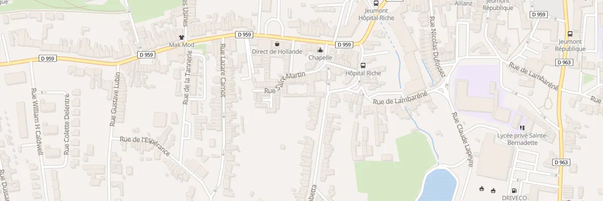 Plan du 17 Rue Gambetta à Jeumont