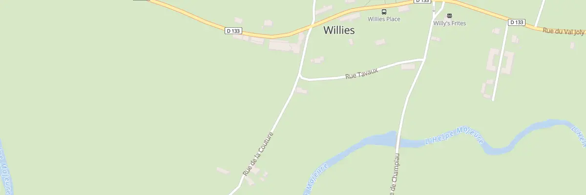Plan du 1 Rue de la Couture à Willies
