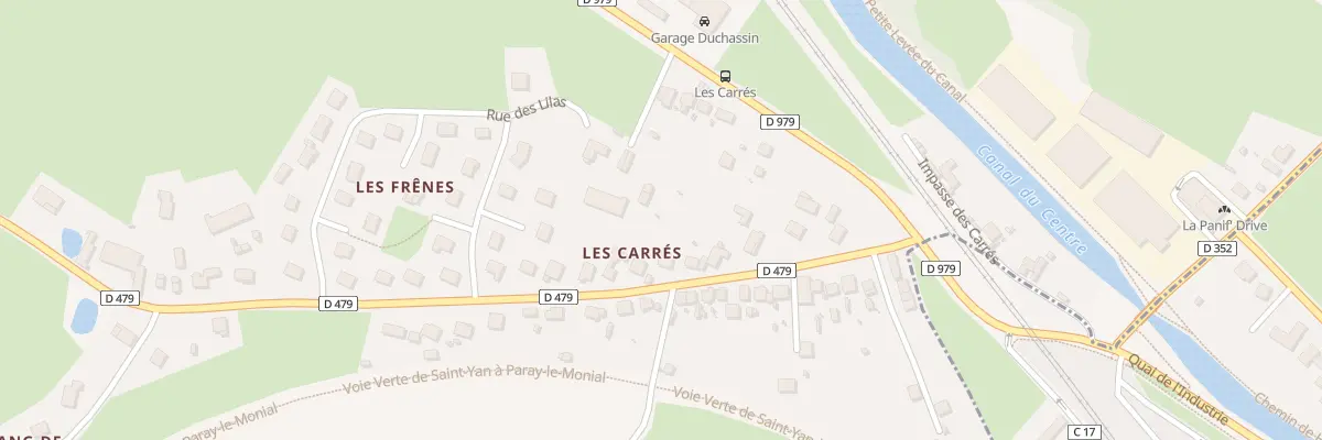 Plan du 18 Rue les Carres à Vitry-en-Charollais