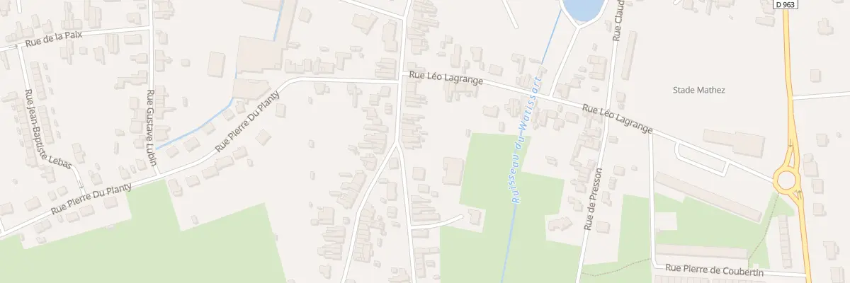 Plan du 412 Rue Gambetta à Jeumont