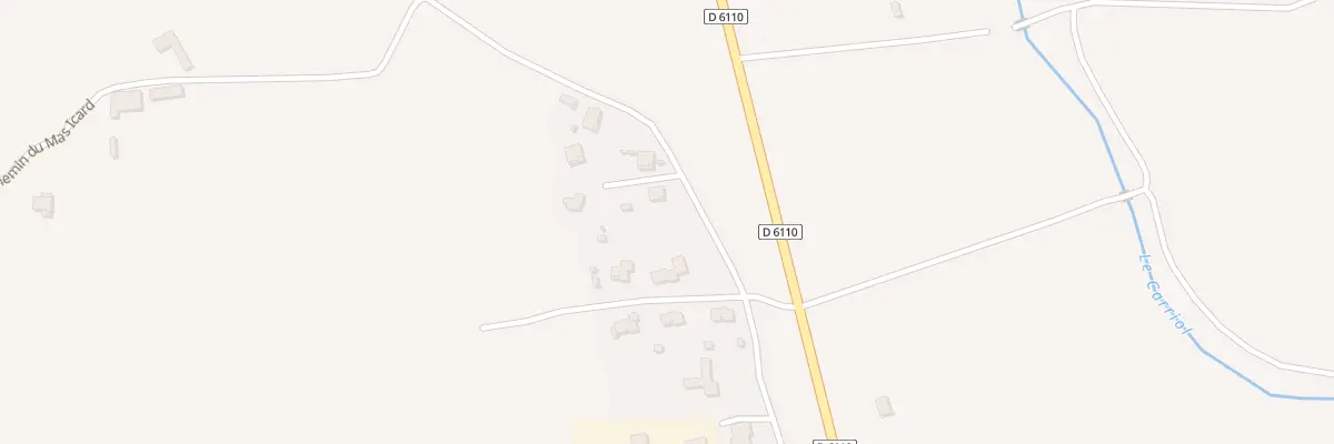 Plan du 722 Che du Mas Icard à Ribaute-les-Tavernes