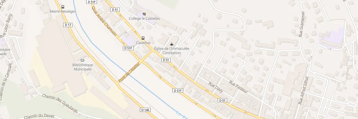 Plan du 10 Rue de la Republique à Bessèges