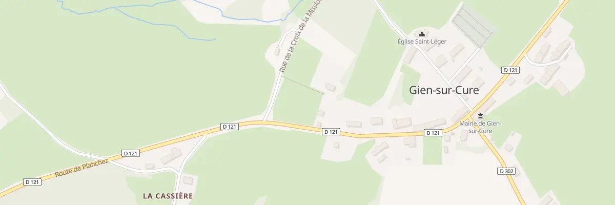 Plan du 3A Le Bourg à Gien-sur-Cure
