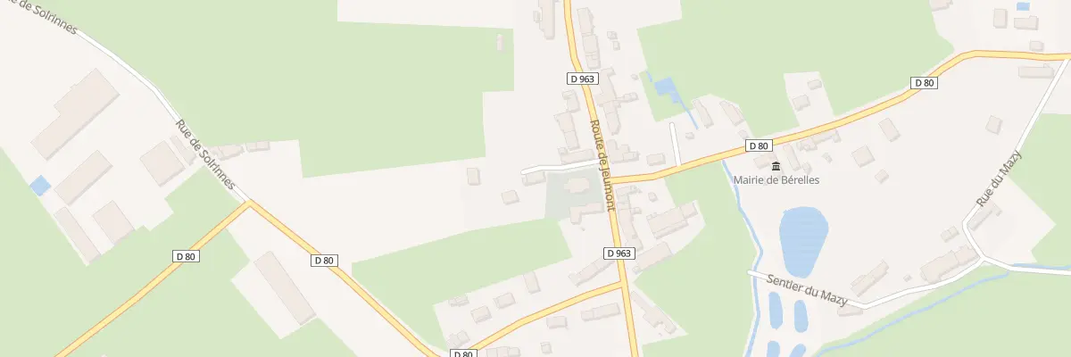 Plan du 7 Rte de Jeumont à Bérelles