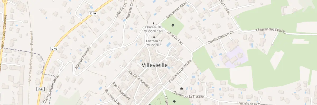 Plan du 2 Imp des Marronniers à Villevieille
