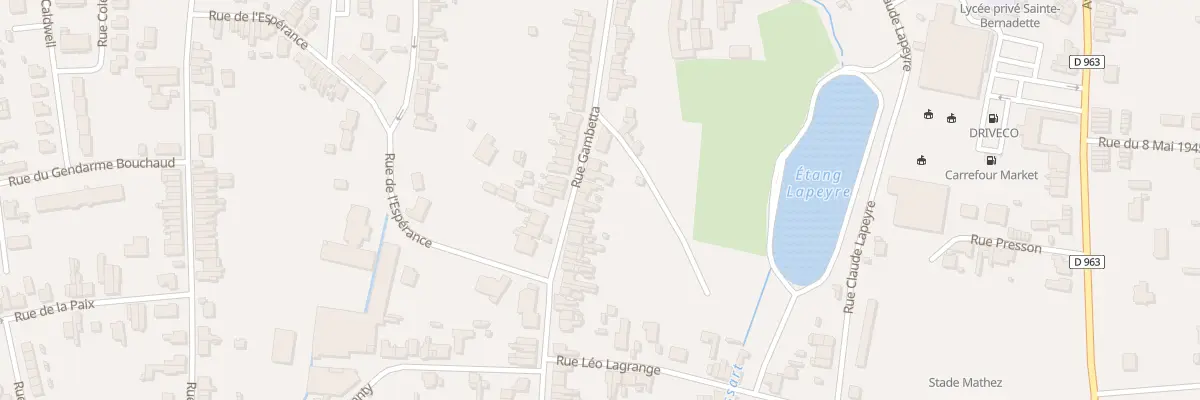 Plan du 202 Rue Gambetta à Jeumont