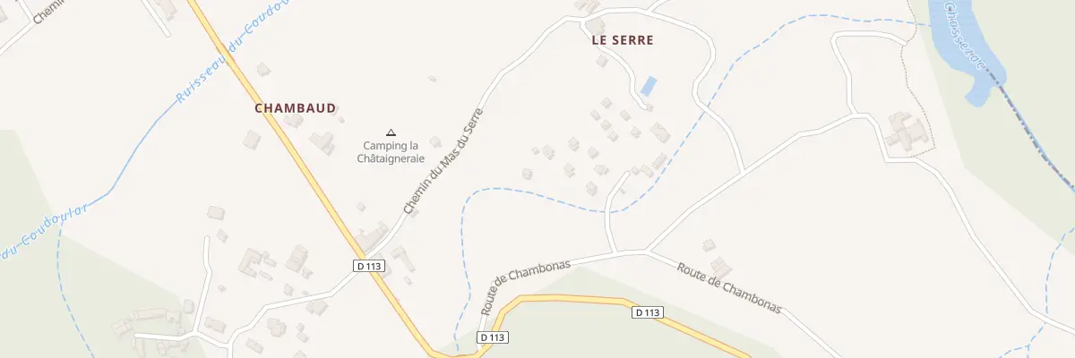 Plan du 193 Rte de Chambonas à Gravières