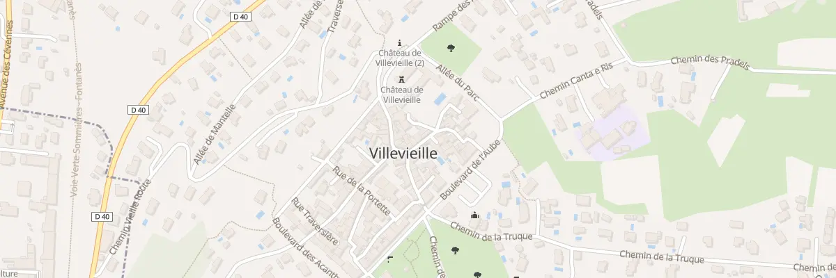 Plan du 6 Rue du Piot à Villevieille
