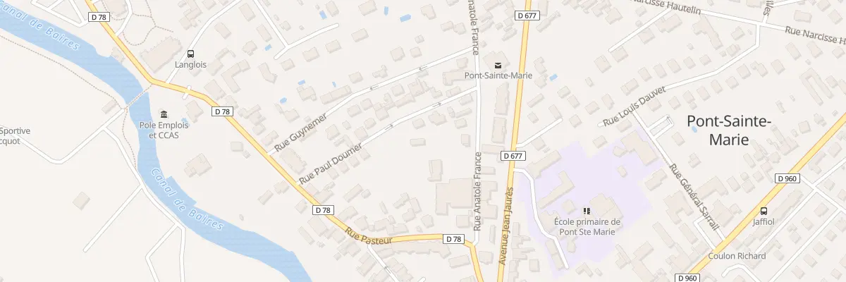 Plan du 1G Rue Anatole France à Pont-Sainte-Marie
