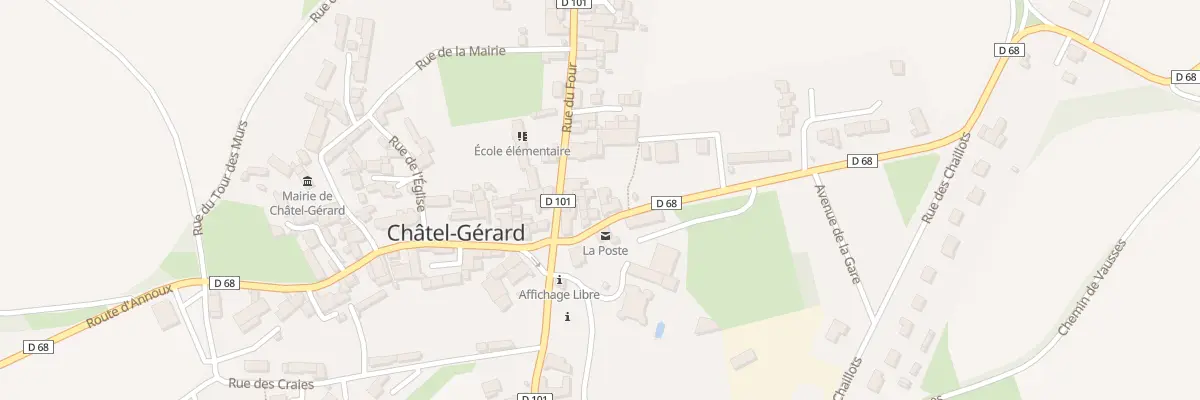 Plan du 5 Rue de la Poste à Châtel-Gérard