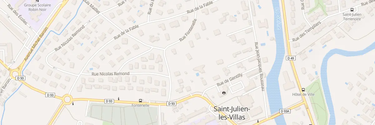 Plan du 8 Rue Fontenelle à Saint-Julien-les-Villas