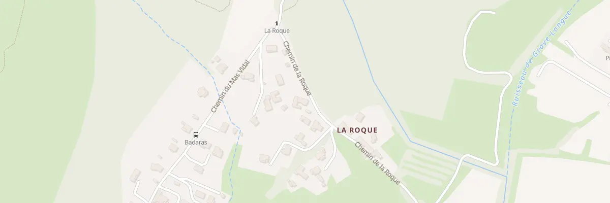 Plan du 399 Che de la Roque à Saint-Julien-les-Rosiers