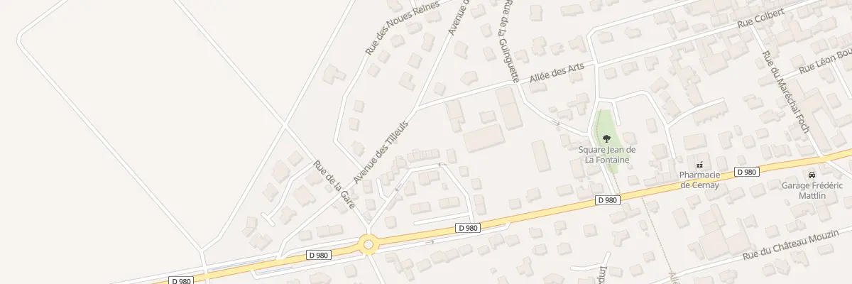 Plan du 14 Rue Pasteur à Cernay-lès-Reims