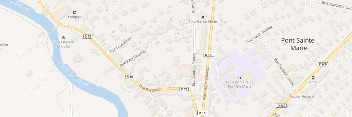 Plan du 1 Rue Anatole France à Rosières-près-Troyes