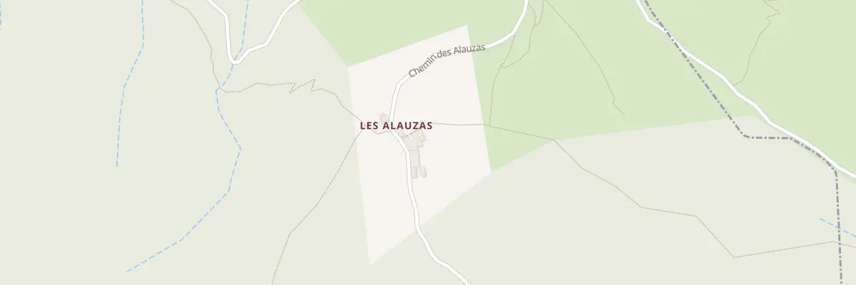 Plan du 1975 Rte des Alauzas à Gravières