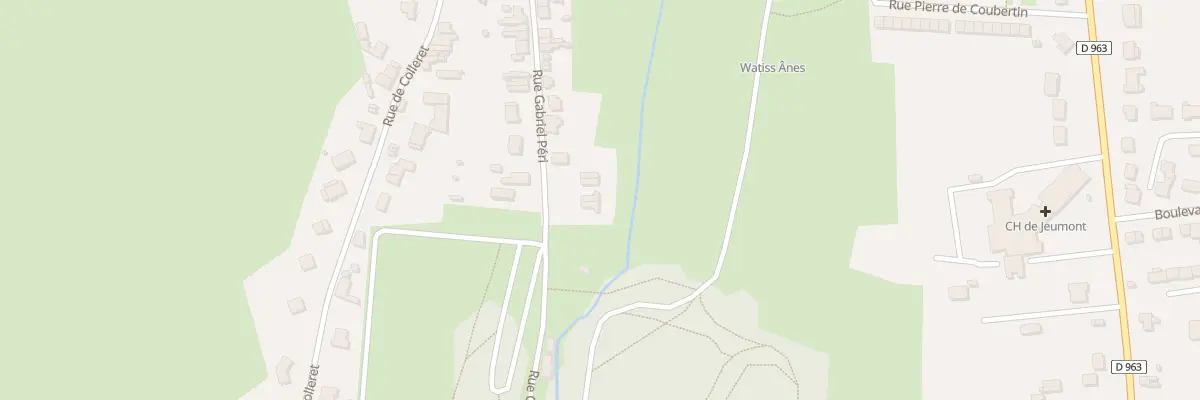Plan du 290 Rue Gabriel Péri à Jeumont