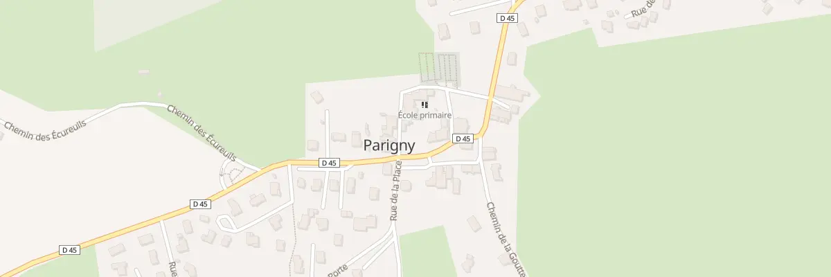 Plan du 24 Rue des Ecoles à Parigny