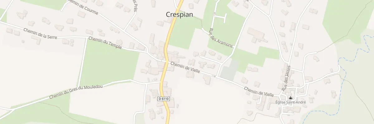 Plan du 5200B Drossin à Crespian