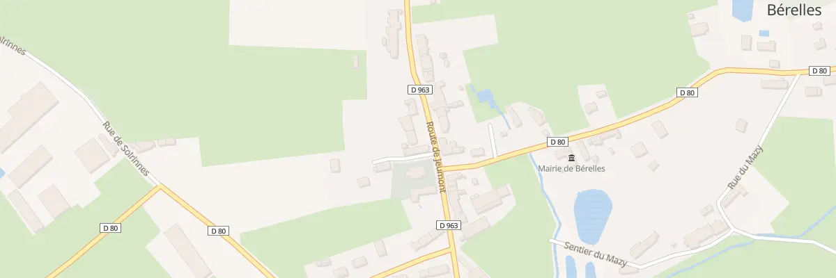 Plan du 9 Rte de Jeumont à Bérelles