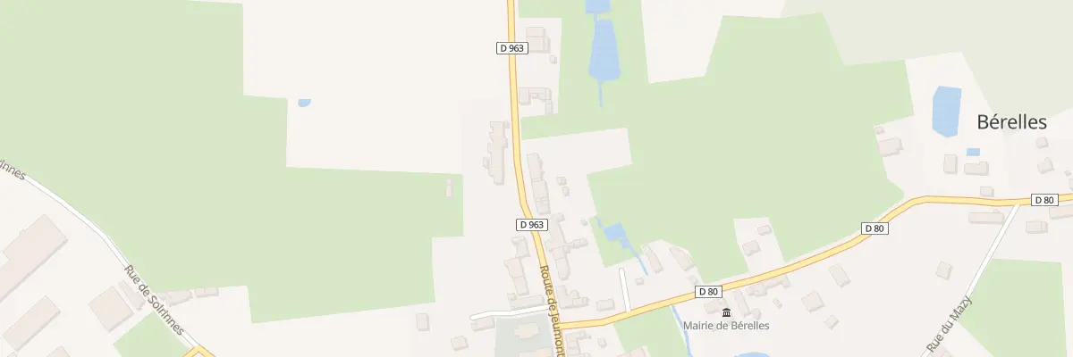 Plan du 34 Rte de Jeumont à Bérelles