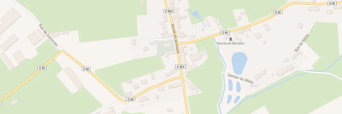 Plan du 5 Rte de Jeumont à Bérelles