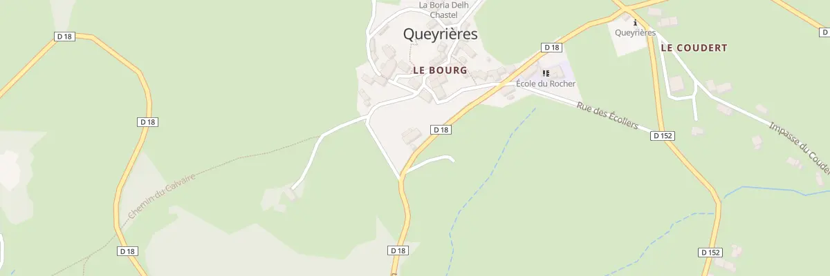 Plan du 5025 Le Bourg à Queyrières