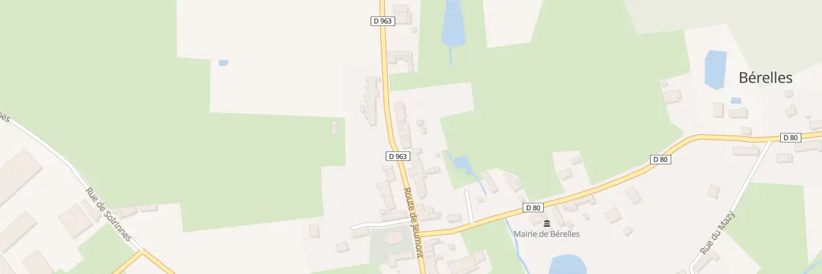 Plan du 32 Rte de Jeumont à Bérelles