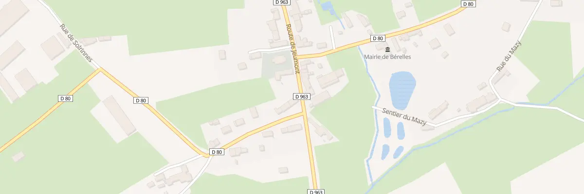 Plan du 2 Rue de Solrinnes à Bérelles