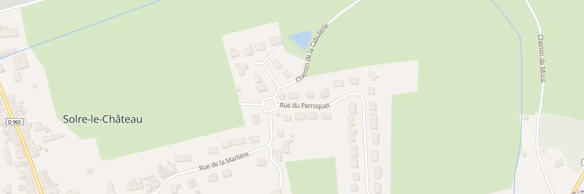 Plan du 25 Rue du Perroquet à Solre-le-Château
