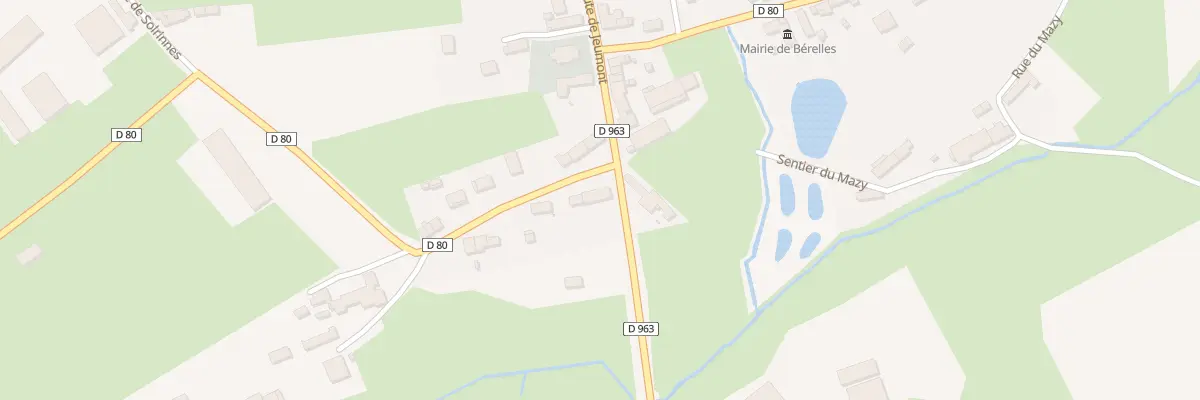 Plan du 1 Rue de Solrinnes à Bérelles