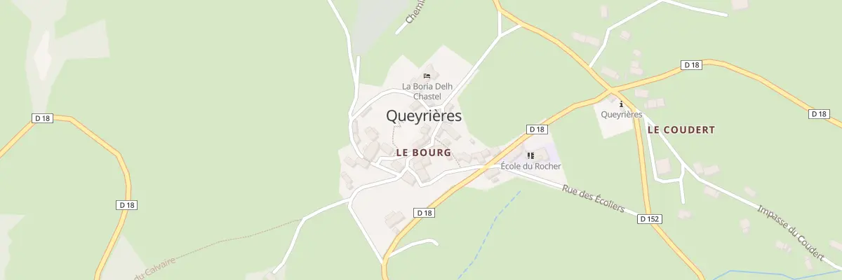 Plan du 5002 Le Bourg à Queyrières