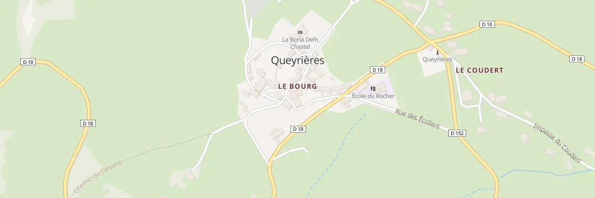Plan du 5015 Le Bourg à Queyrières