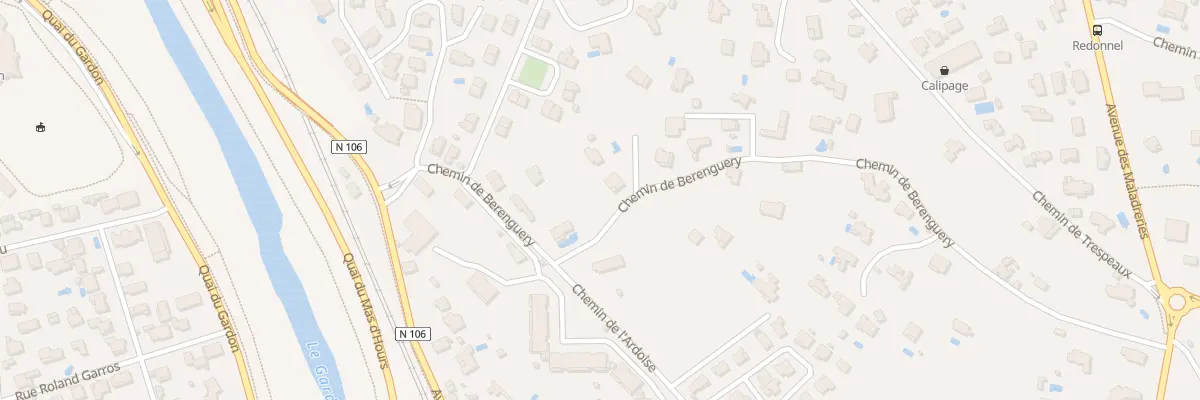 Plan du 265 Che de Berenguery à Alès