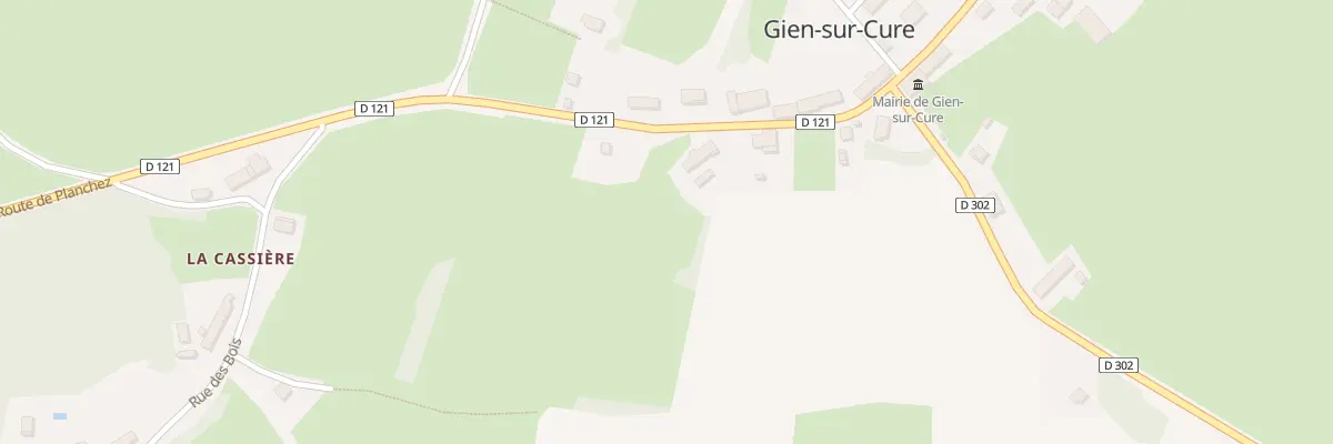 Plan du 4 Le Bourg à Gien-sur-Cure