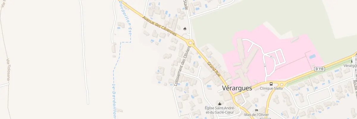 Plan du 5458 Le Village - Verargues à Entre-Vignes