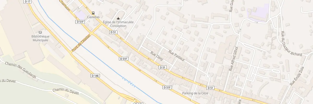 Plan du 2 Rue Jean Jacques Rousseau à Bessèges