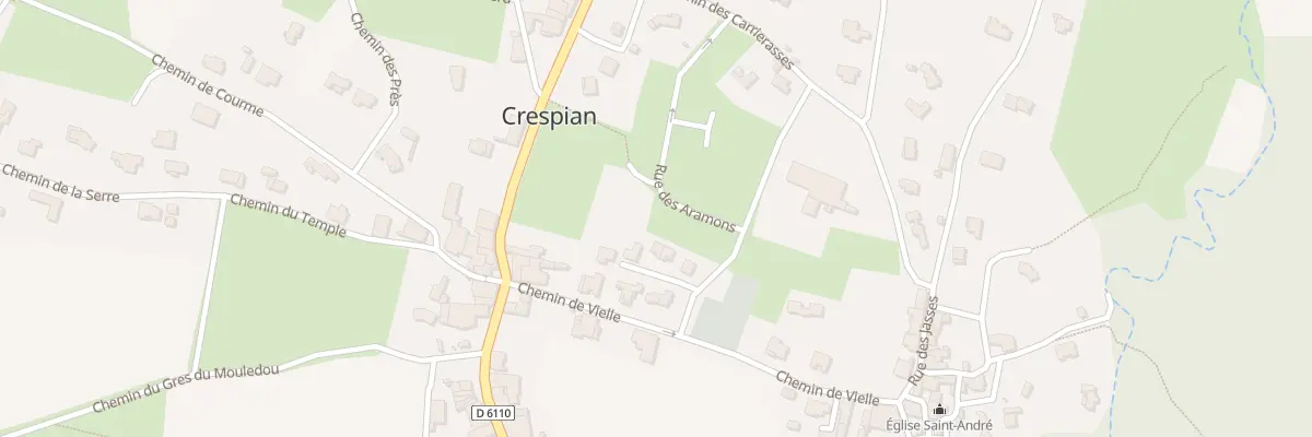 Plan du 9000 Vielle à Crespian