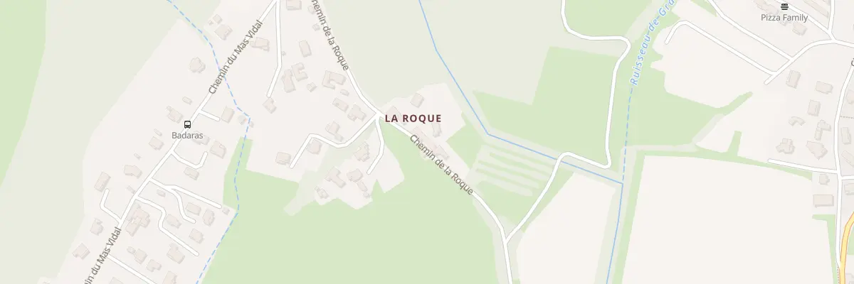 Plan du 318 Che de la Roque à Saint-Julien-les-Rosiers