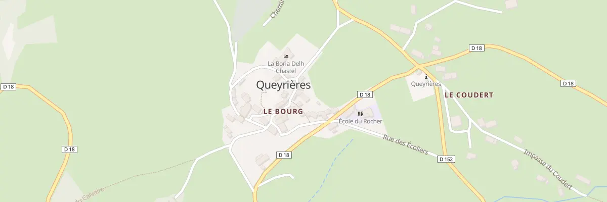 Plan du 5019 Le Bourg à Queyrières