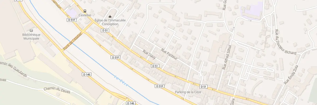 Plan du 5 Rue Pasteur à Bessèges