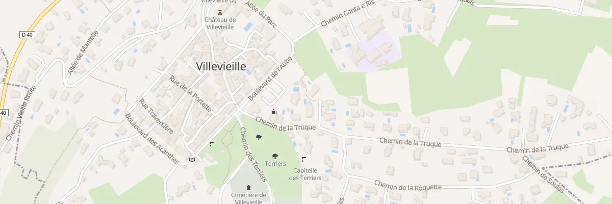 Plan du 121 Che de la Truque à Villevieille