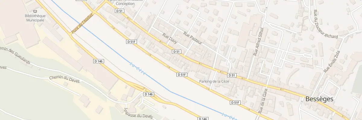 Plan du 31 Rue de la Republique à Bessèges