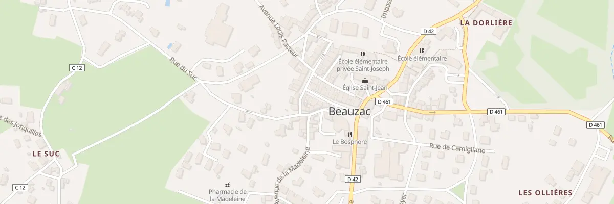 Plan du 11 Rue des Remparts à Beauzac