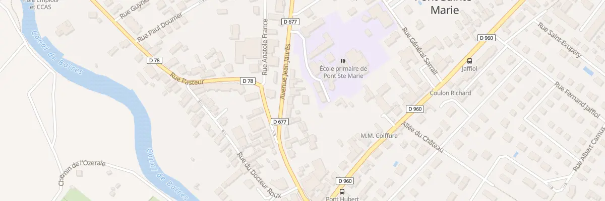 Plan du 22 Av Jean Jaures à Pont-Sainte-Marie