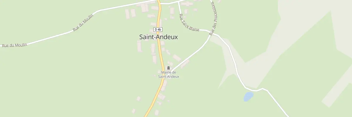 Plan du 3 Rue des Processions à Saint-Andeux