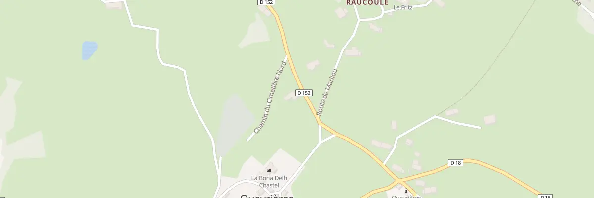 Plan du 5216 Le Coudert à Queyrières