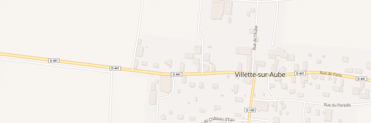 Plan du 53 Rue de Paris à Villette-sur-Aube